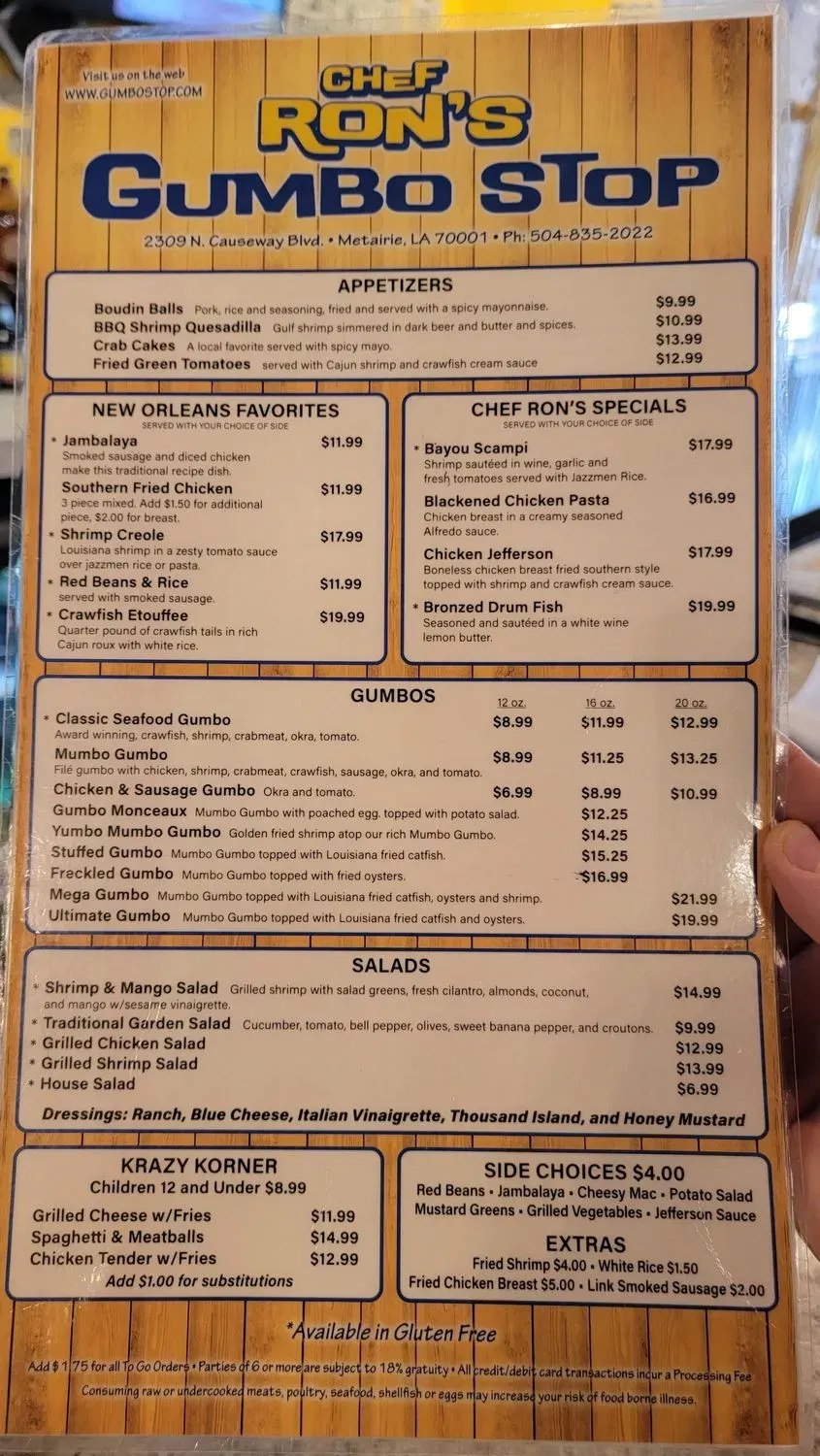 Menu 6