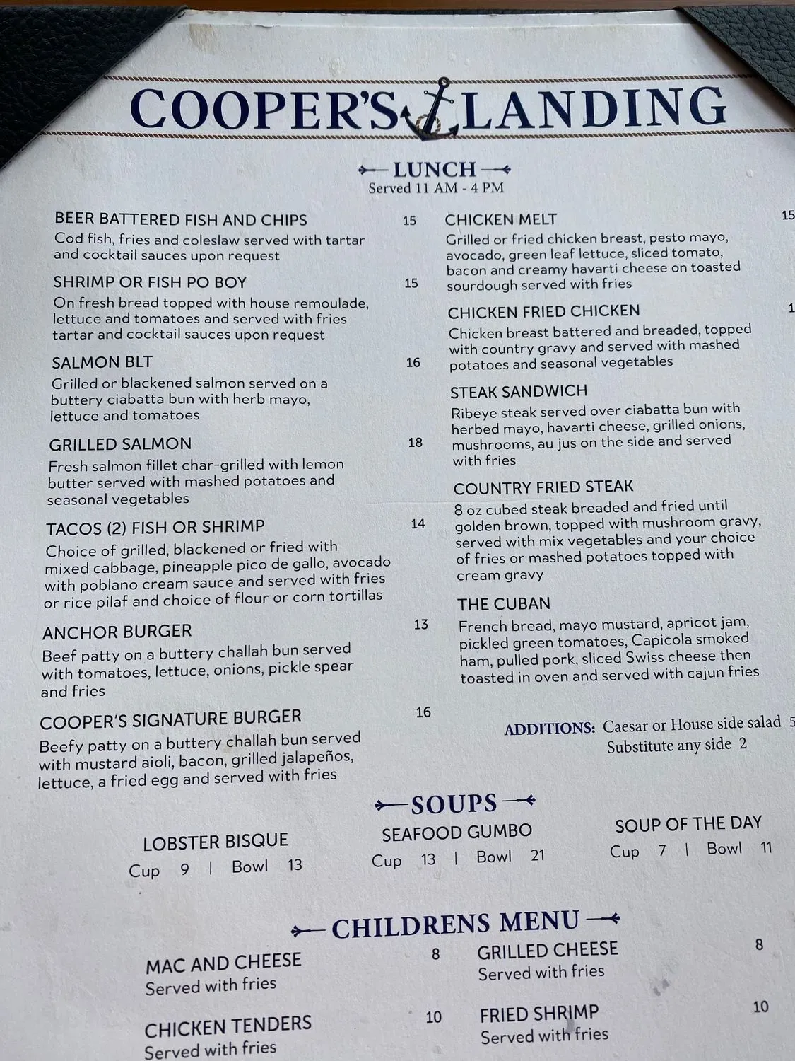 Menu 5