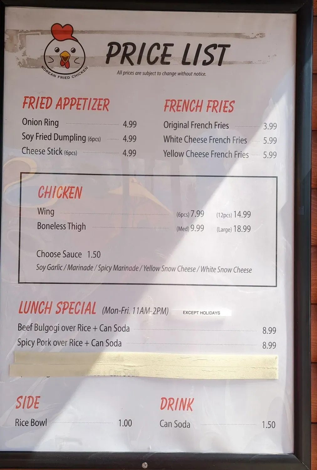 Menu 1