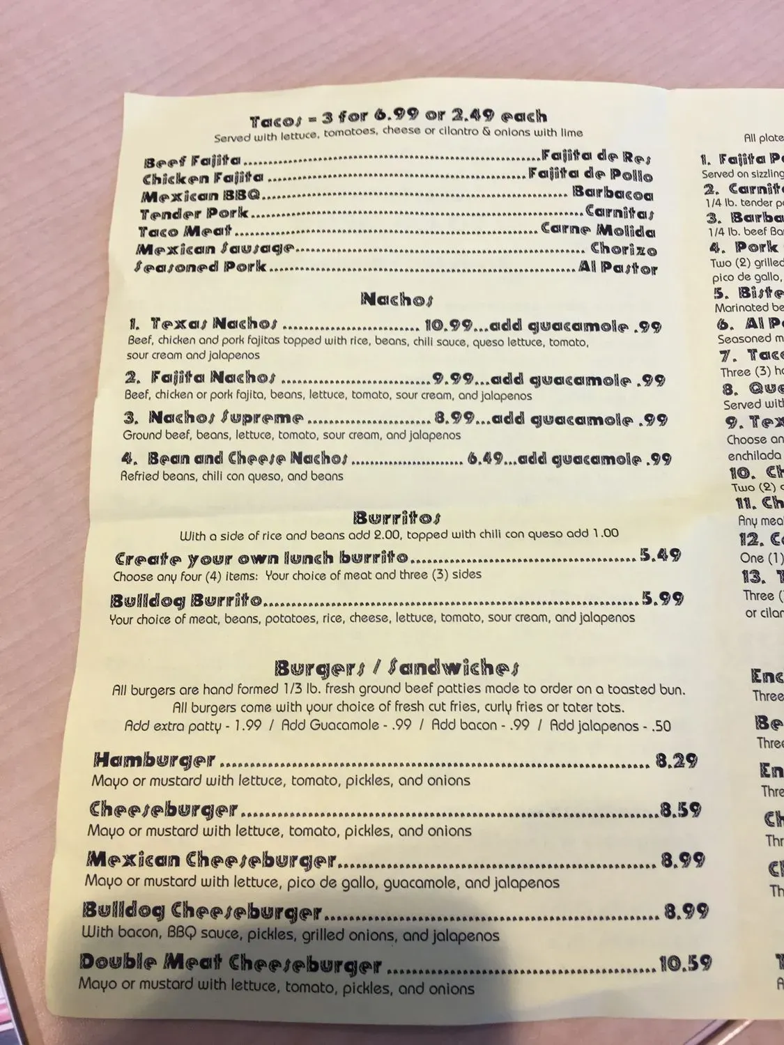 Menu 2