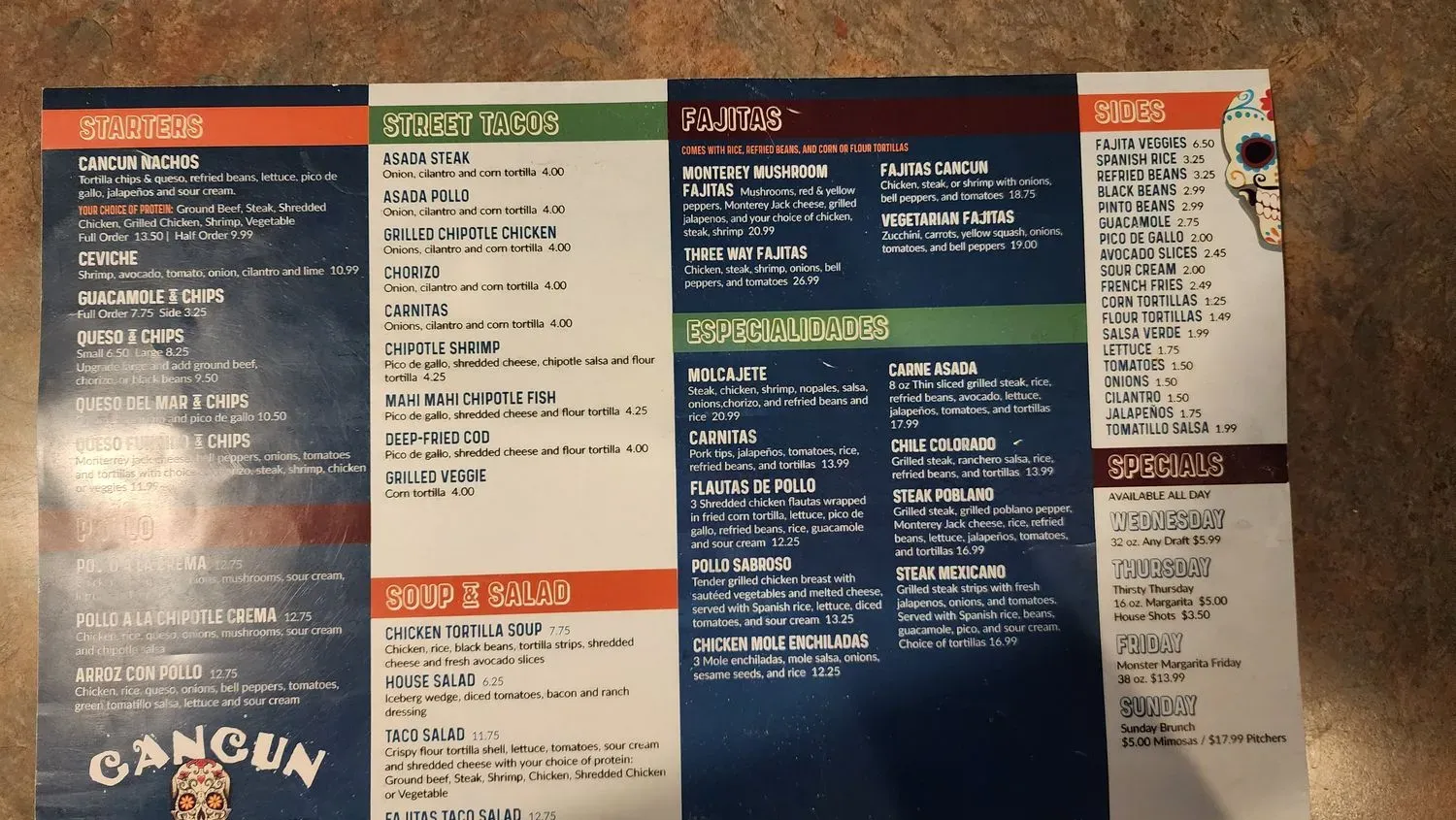 Menu 1