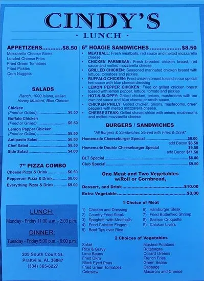 Menu 1