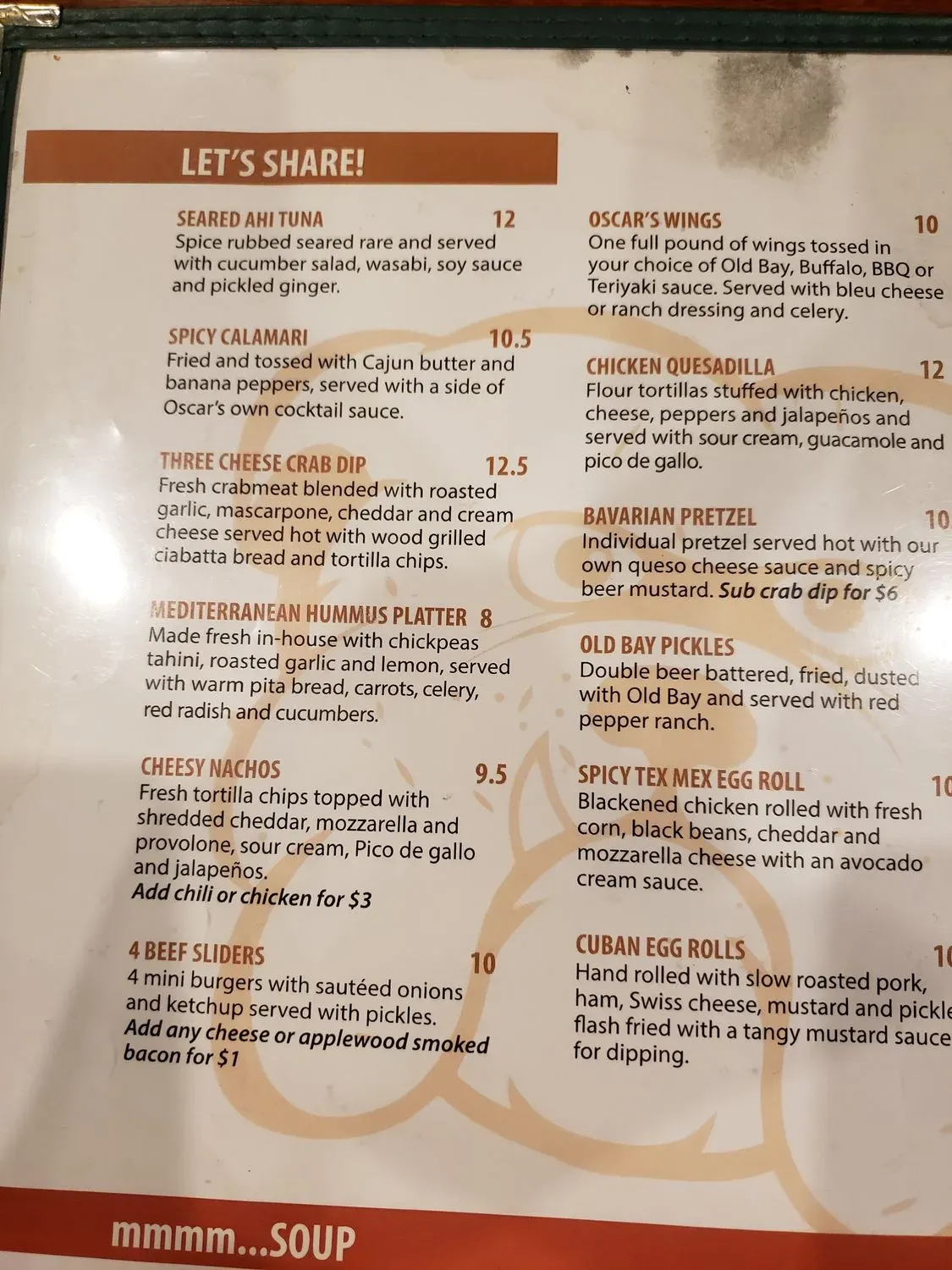 Menu 5