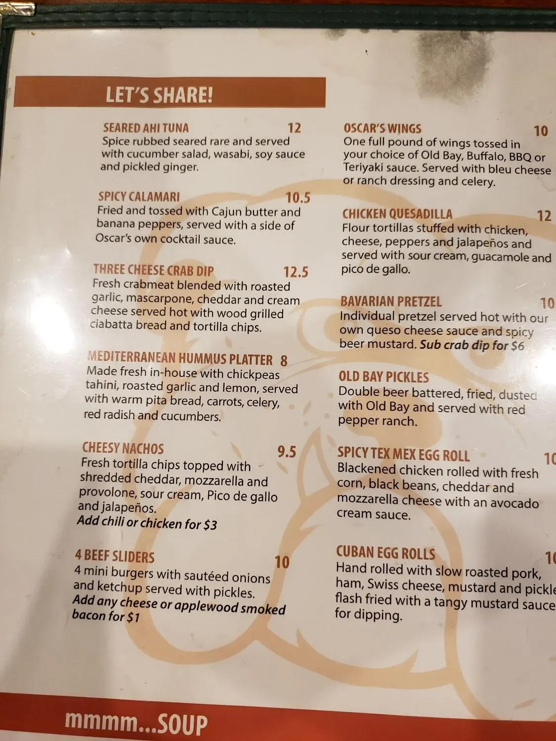 Menu 5