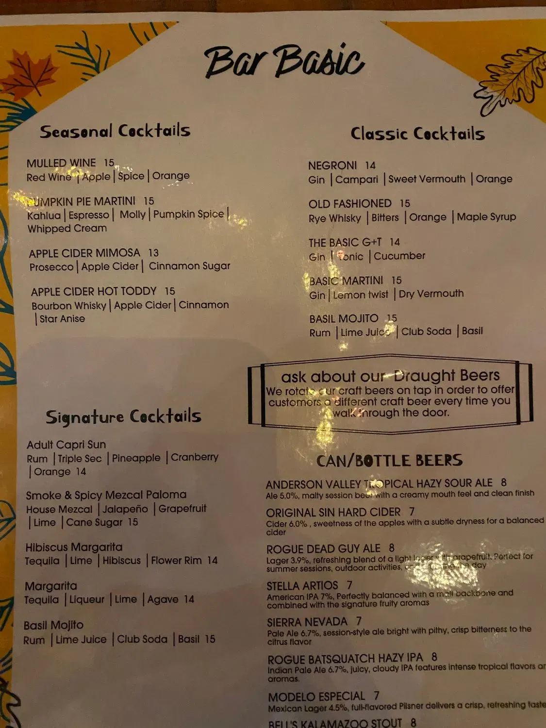 Menu 5