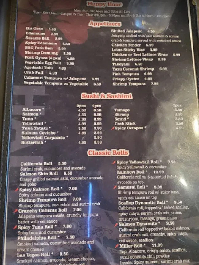 Menu 5