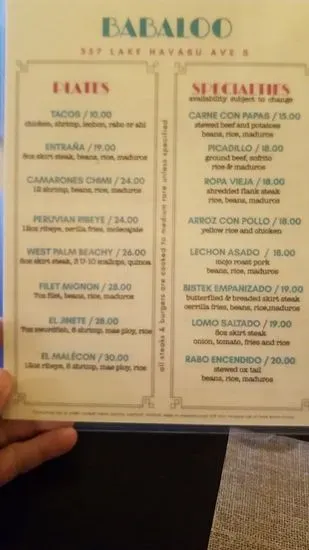 Menu 6