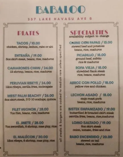 Menu 5