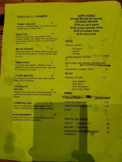 Menu 3