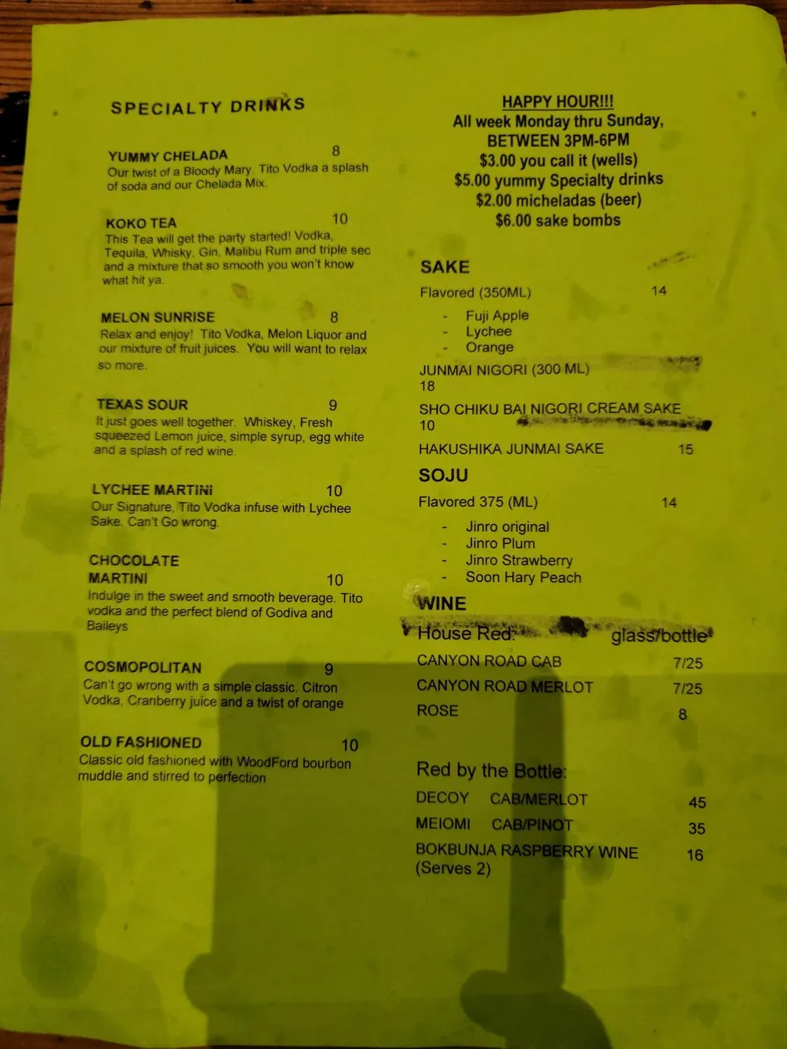 Menu 3