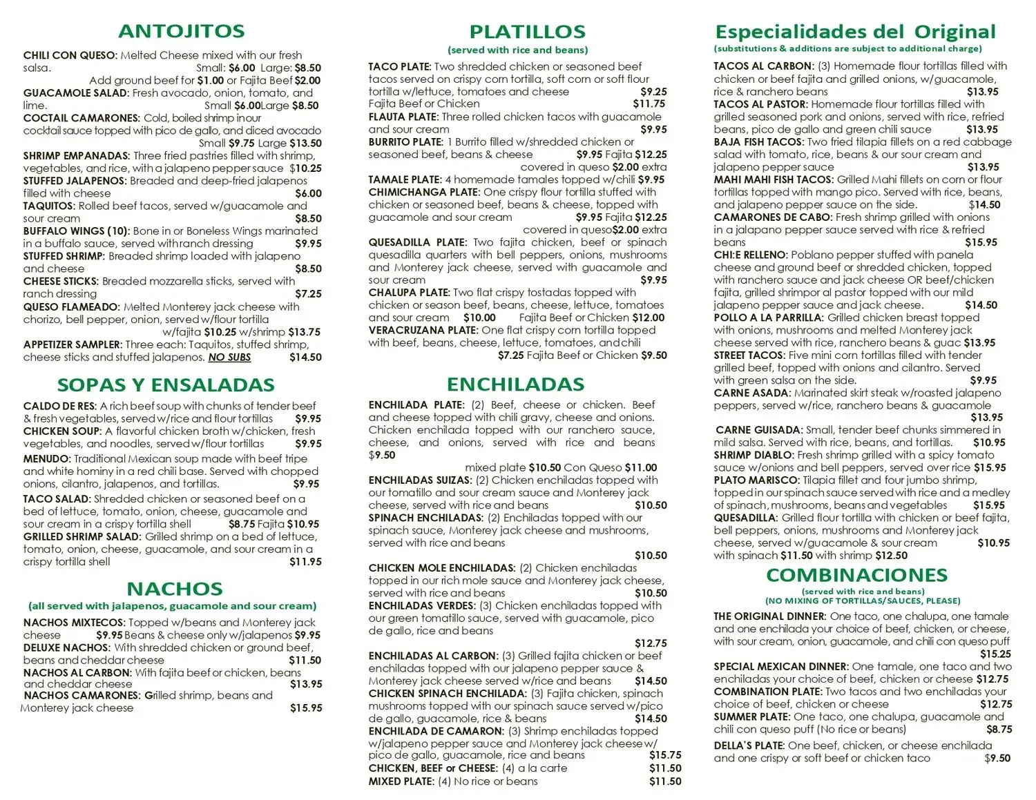 Menu 1