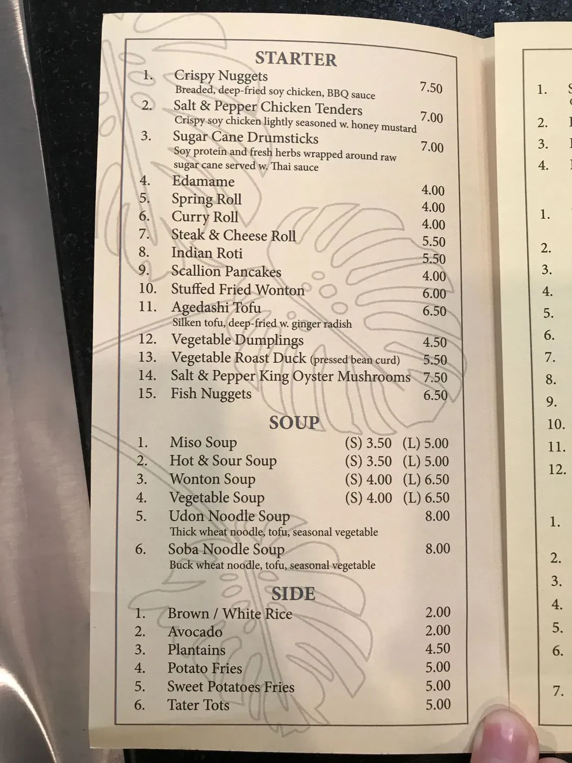 Menu 6