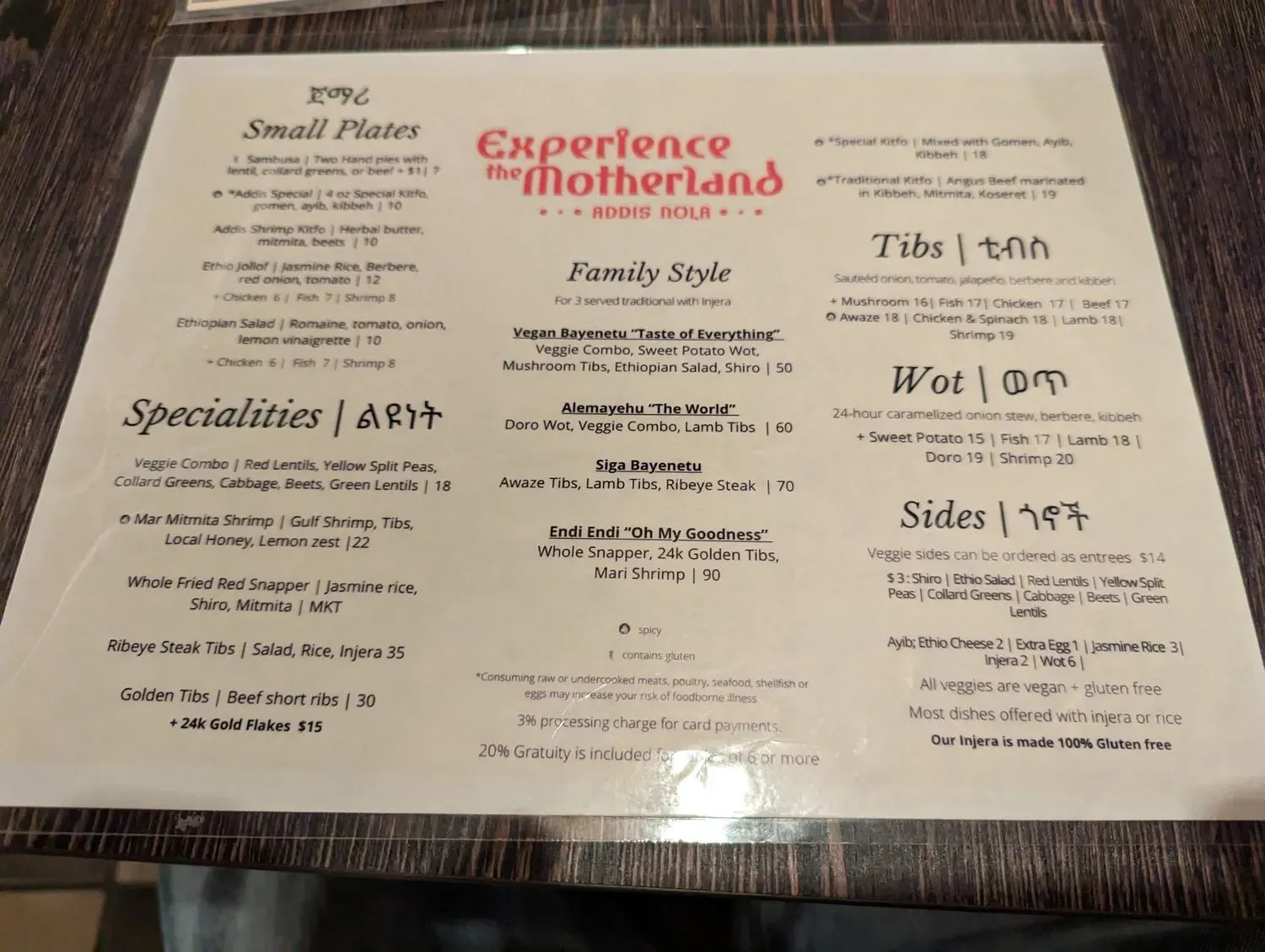 Menu 6