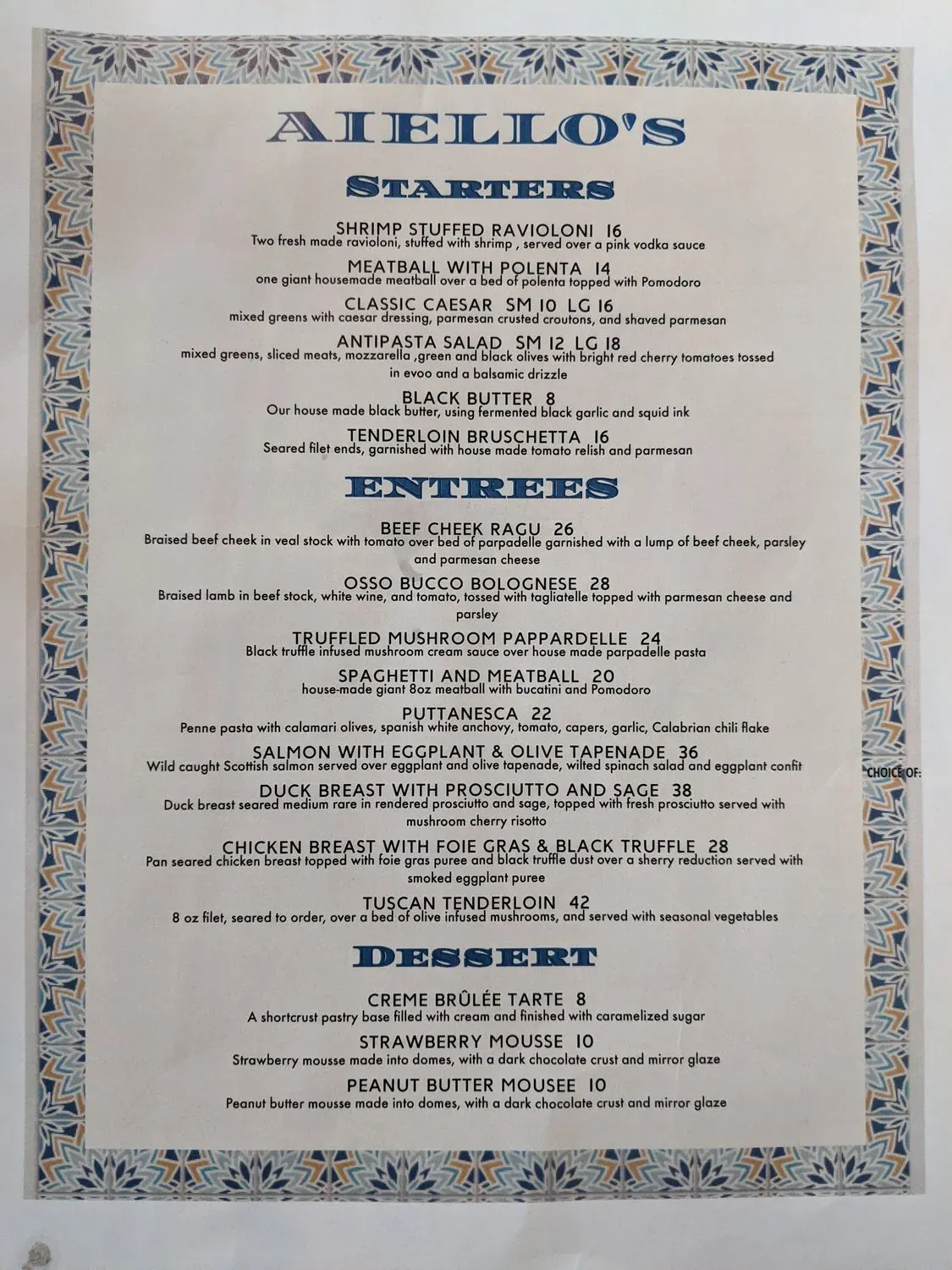 Menu 2