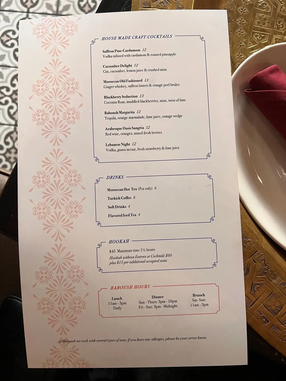 Menu 5