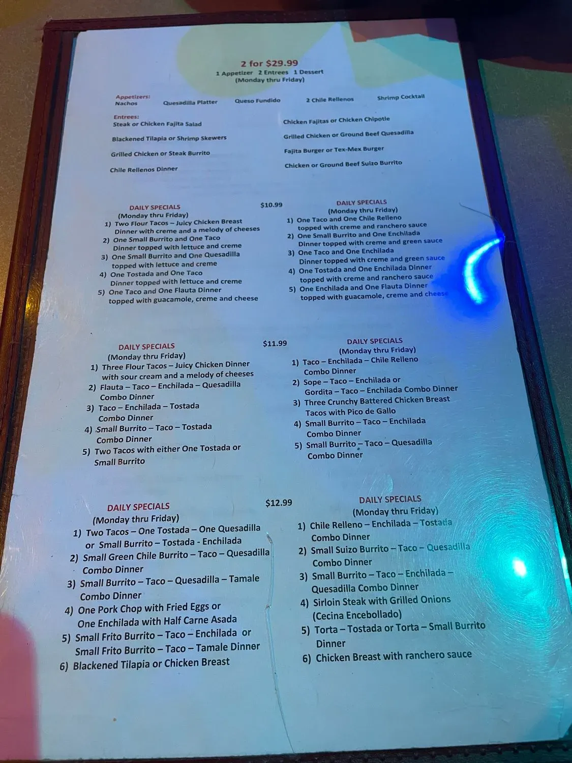 Menu 2