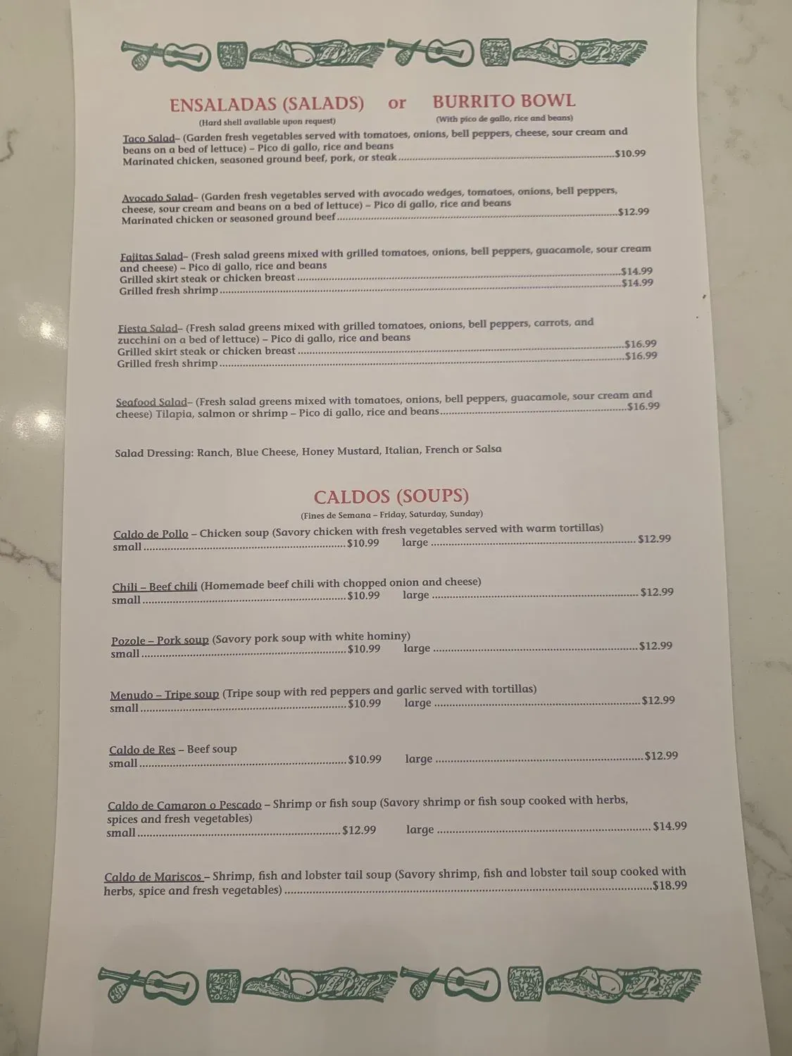 Menu 1