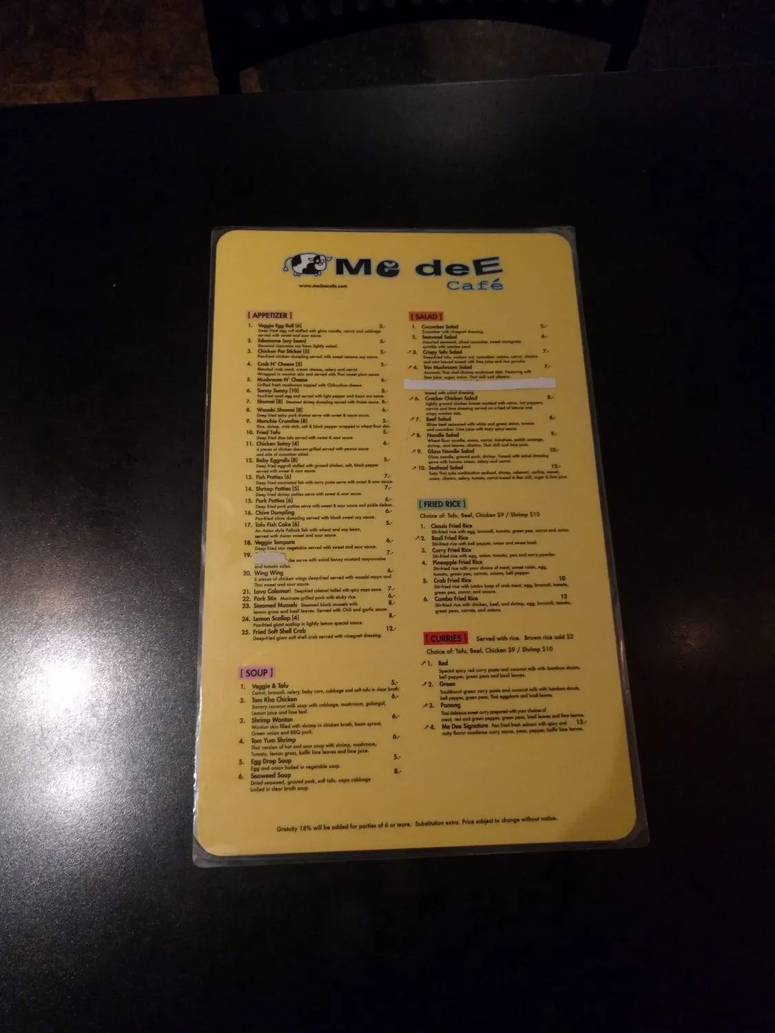 Menu 4