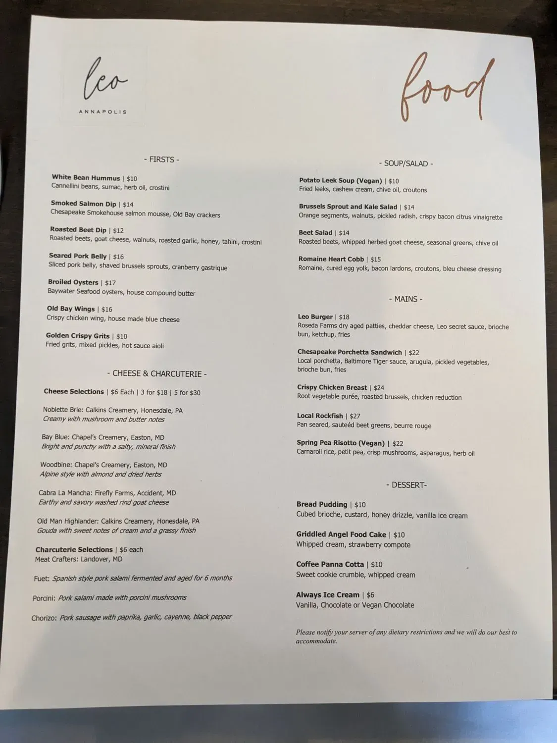 Menu 6