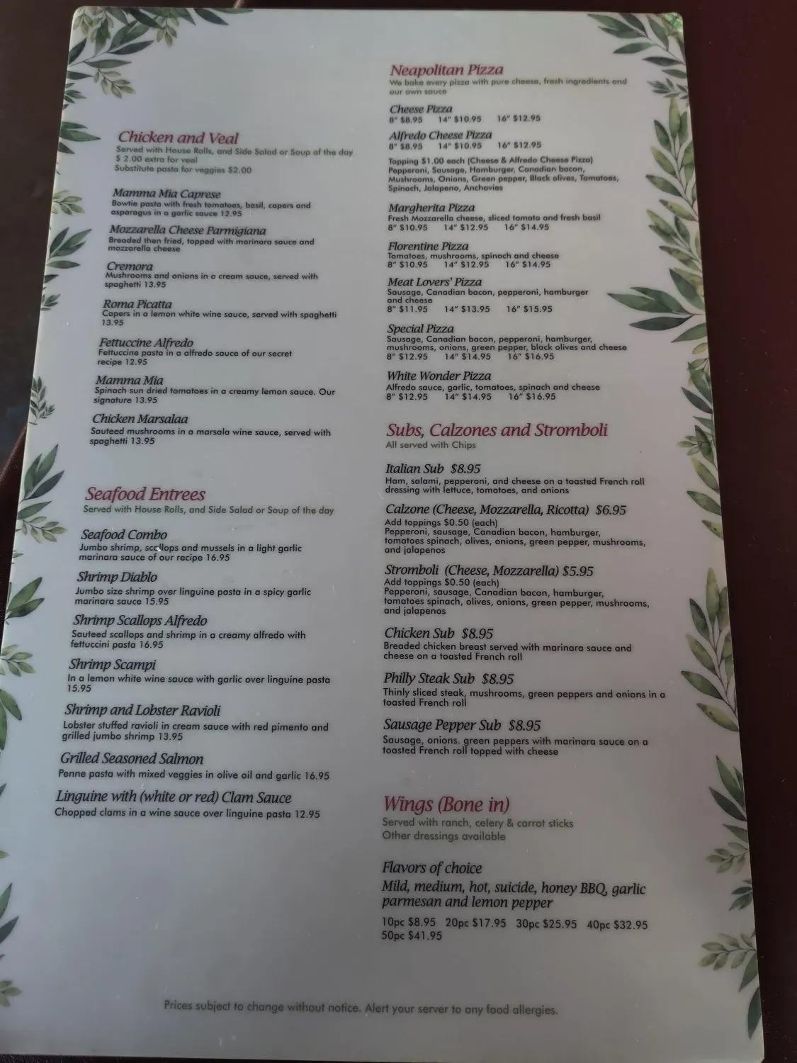 Menu 2