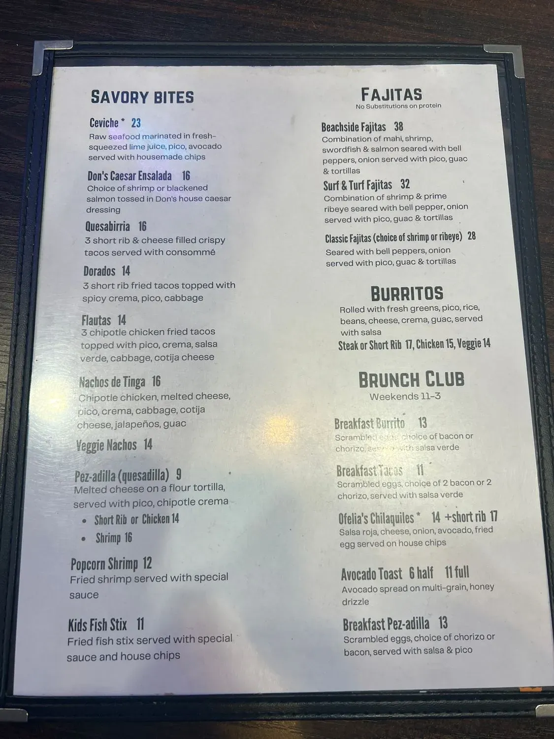 Menu 2