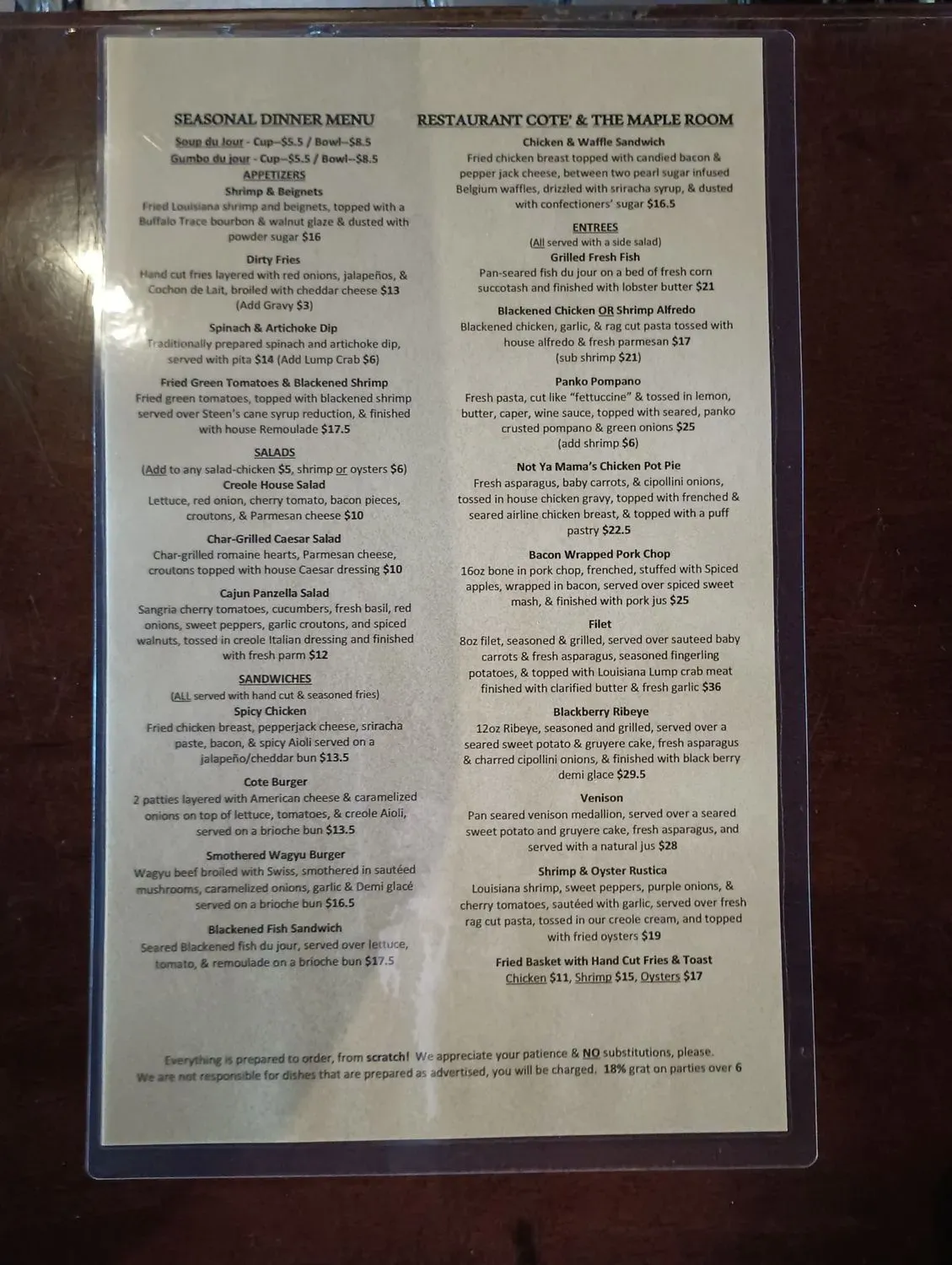 Menu 2