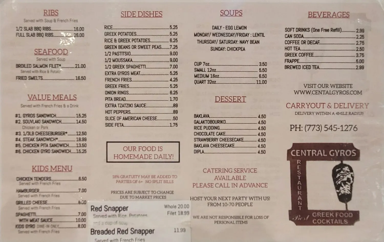 Menu 2