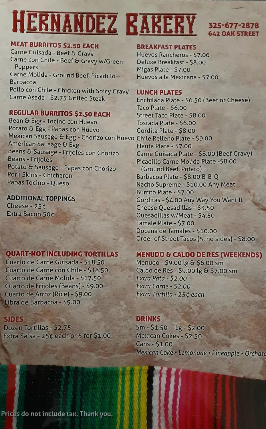 Menu 1