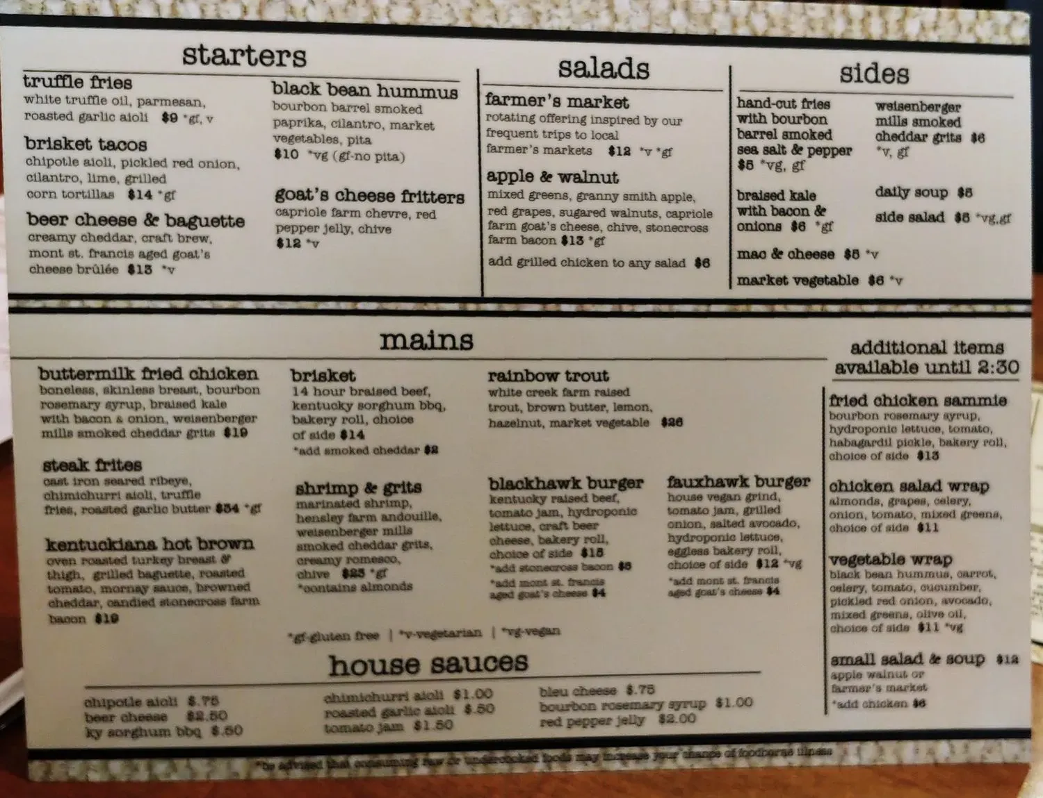 Menu 4