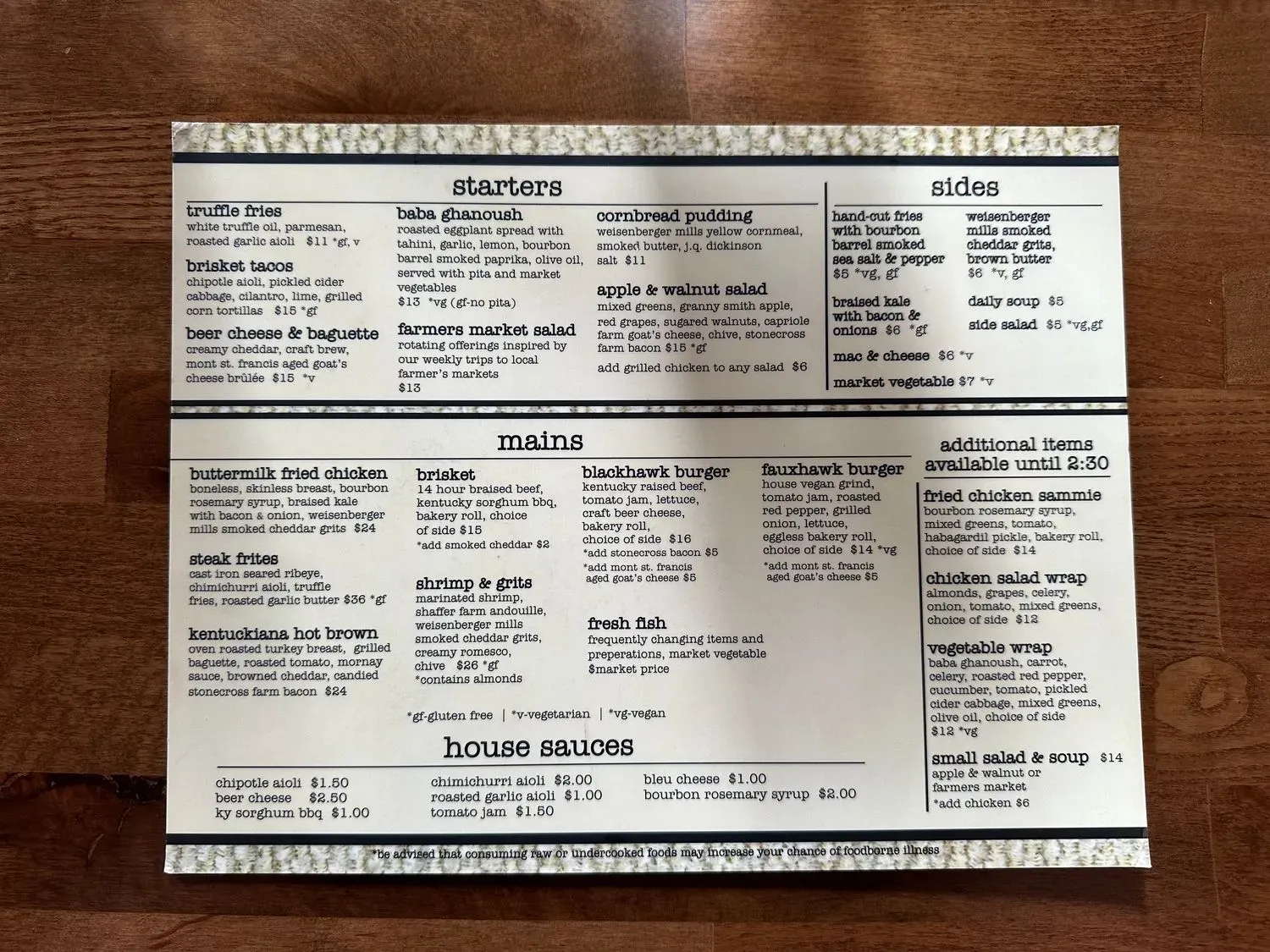 Menu 6