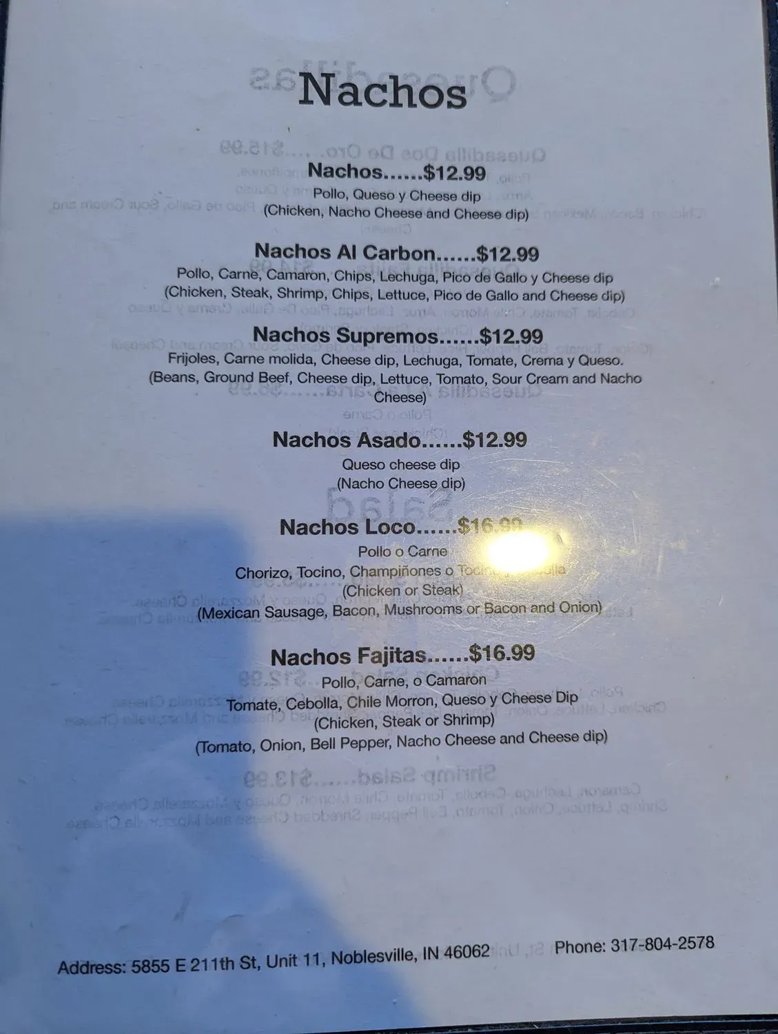 Menu 5