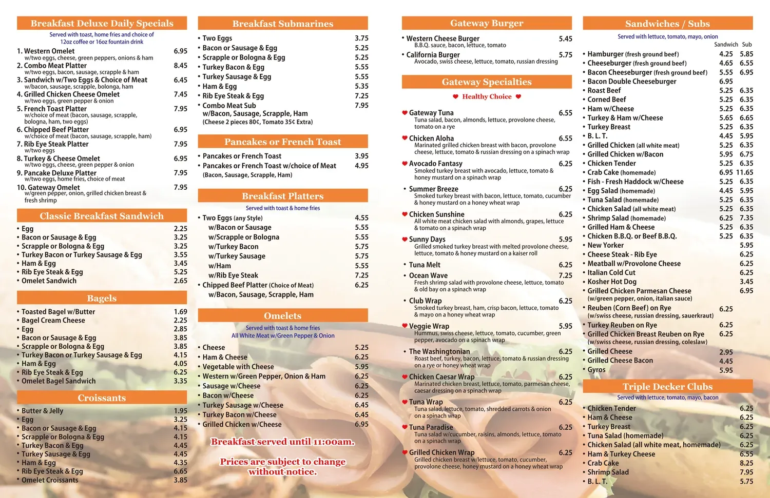 Menu 2