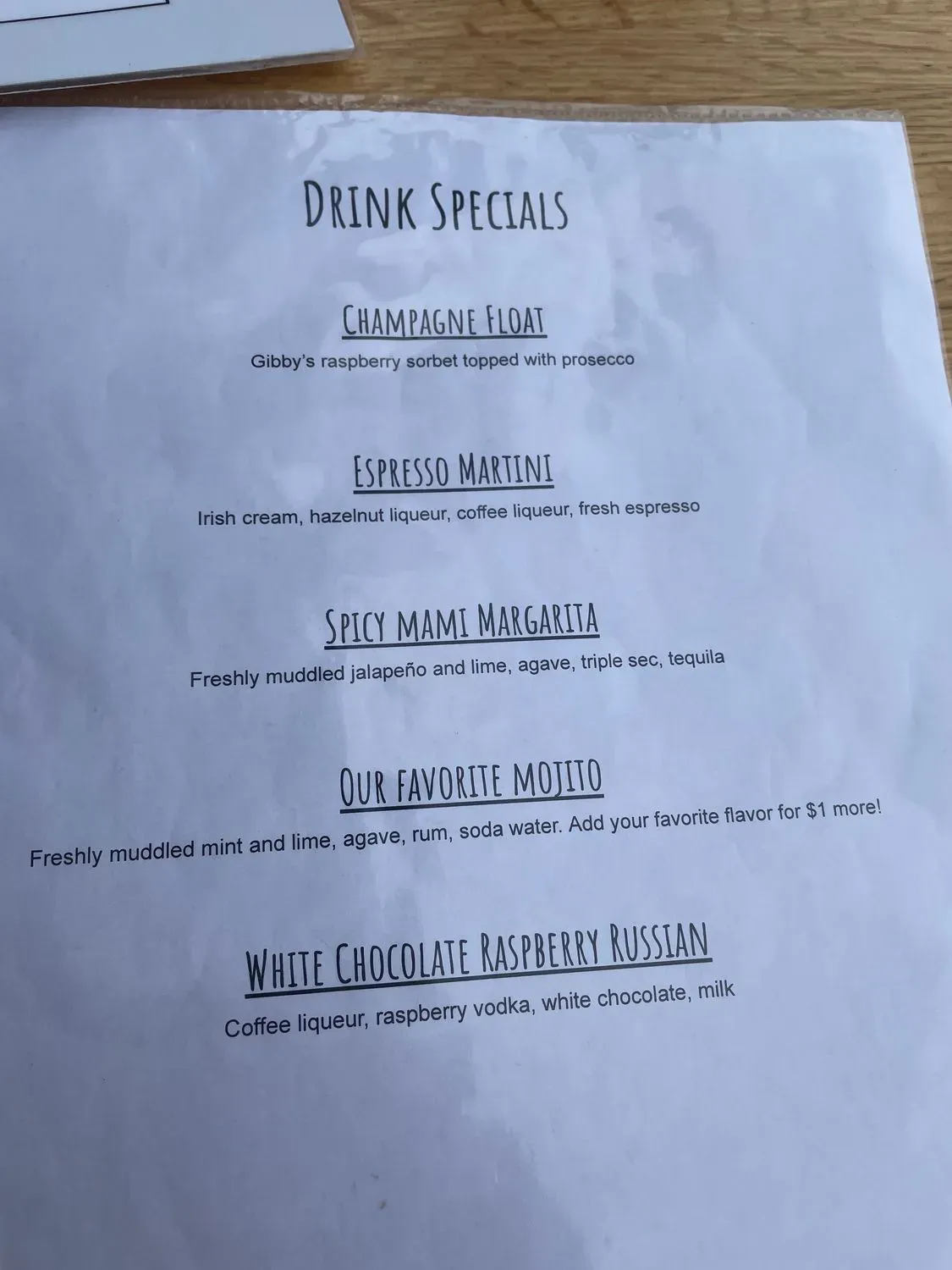 Menu 4