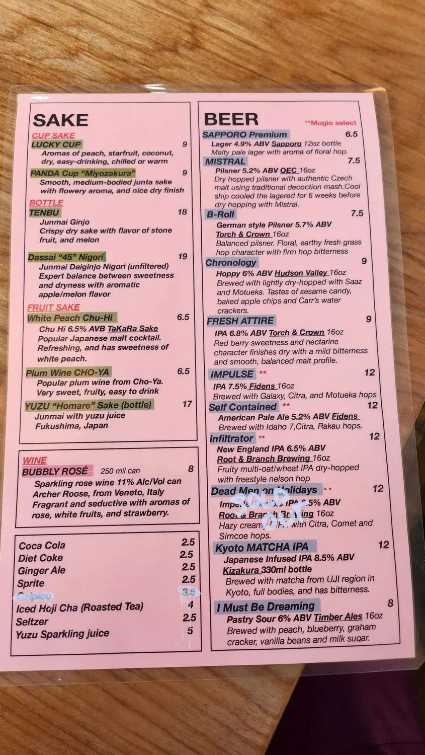 Menu 2