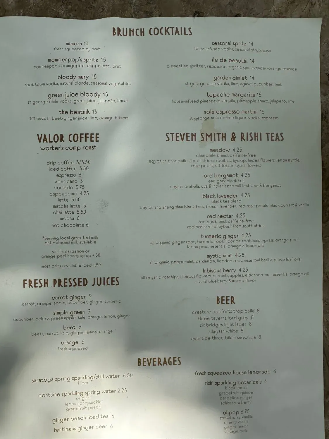 Menu 2