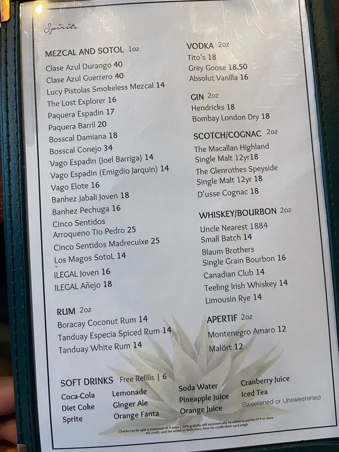 Menu 5