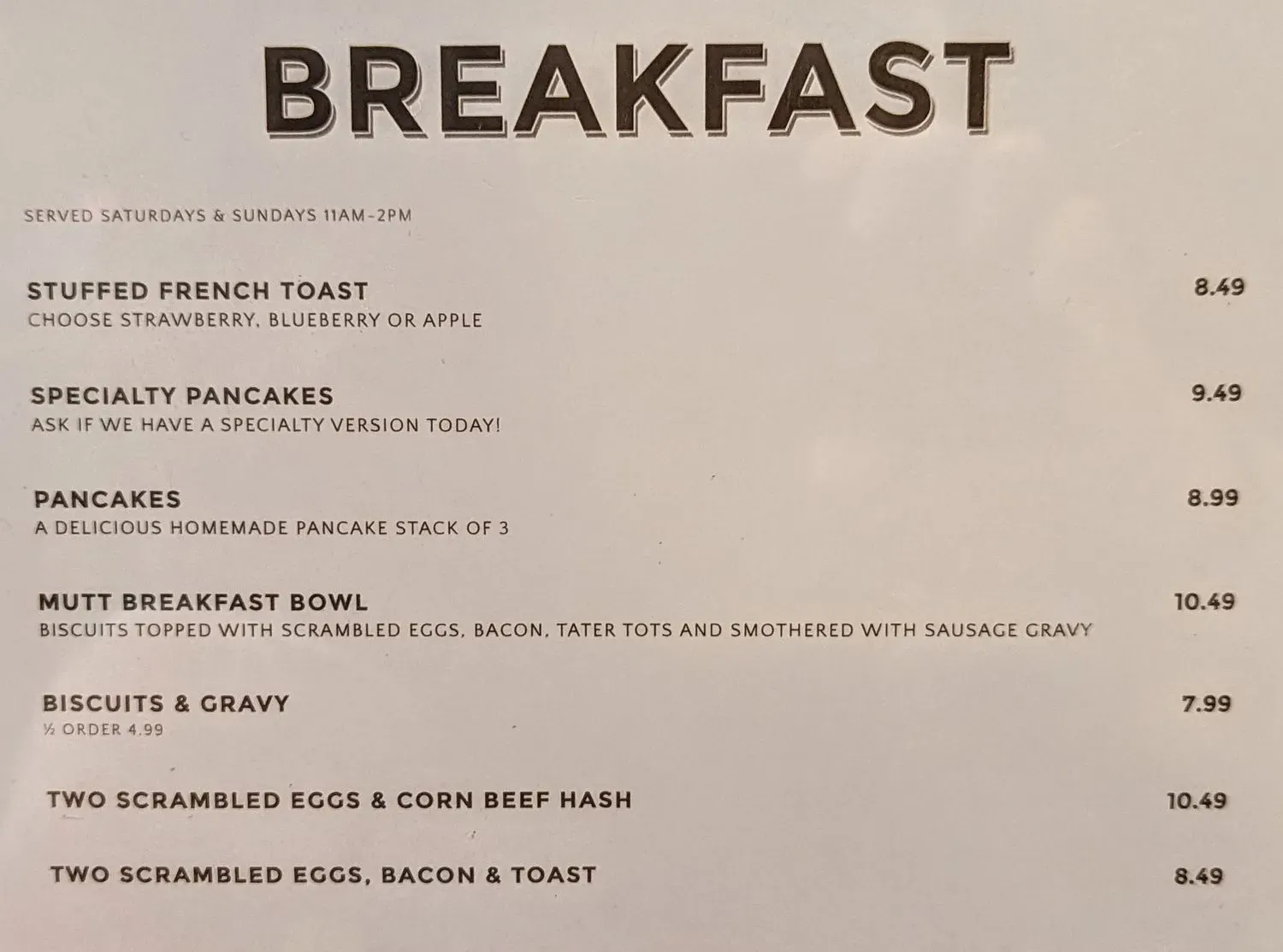 Menu 1