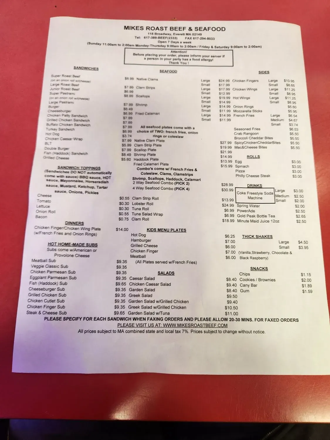 Menu 3