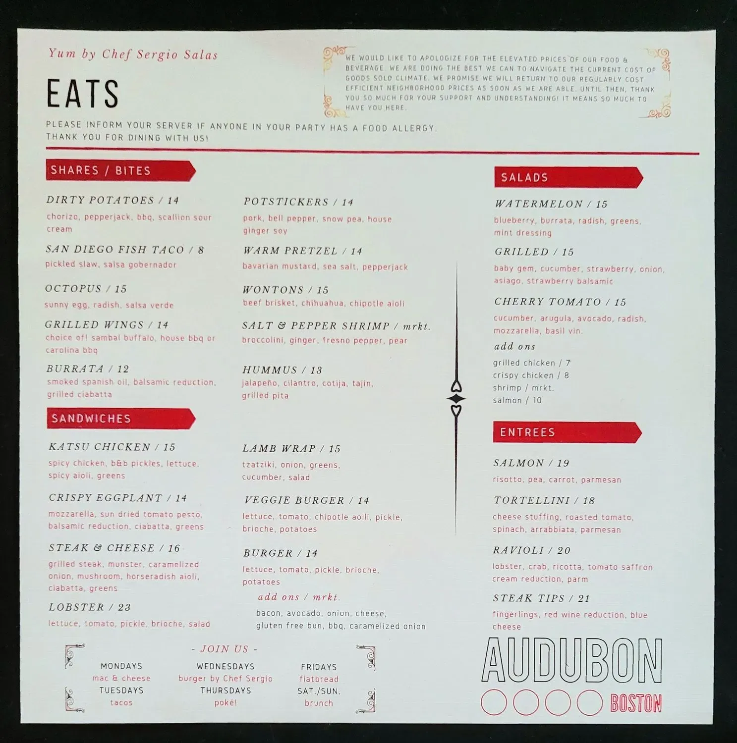 Menu 1