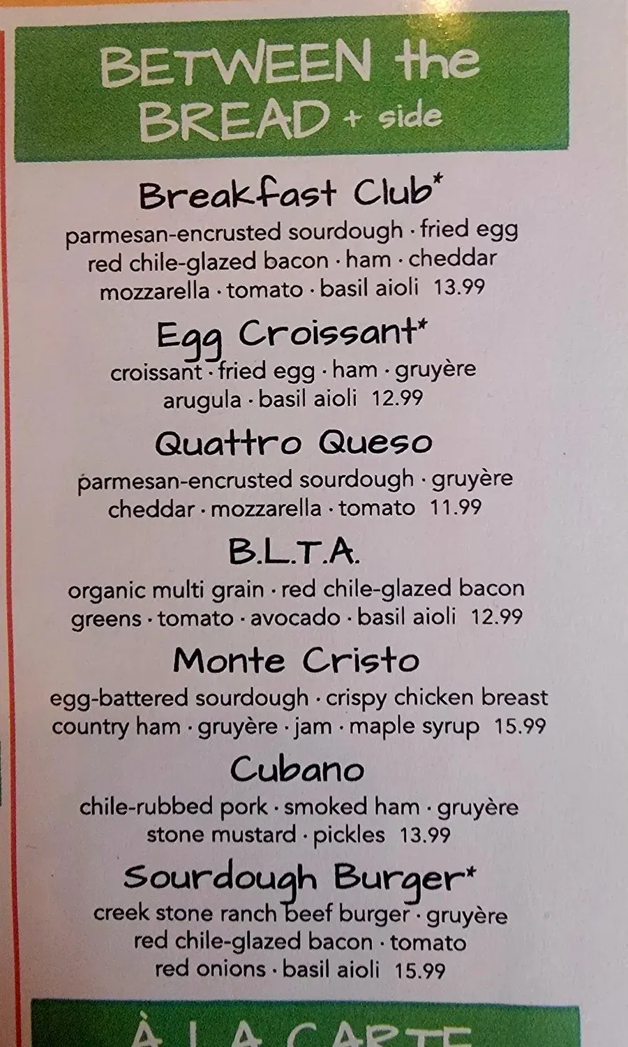 Menu 4
