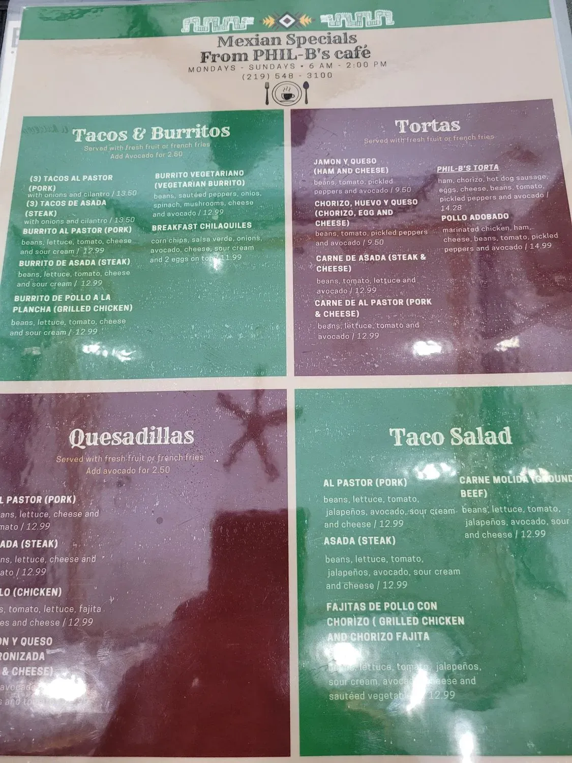 Menu 5