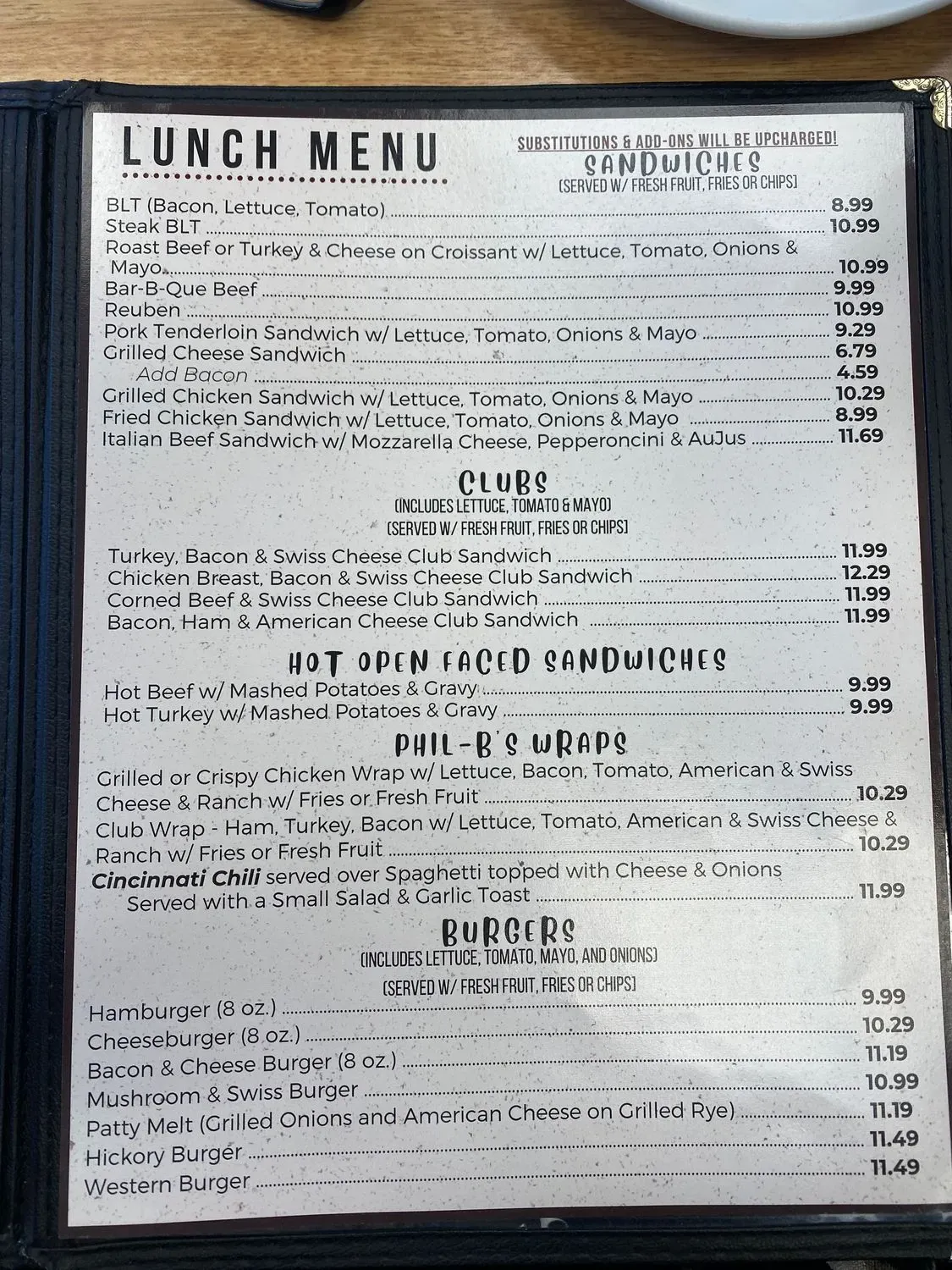 Menu 5