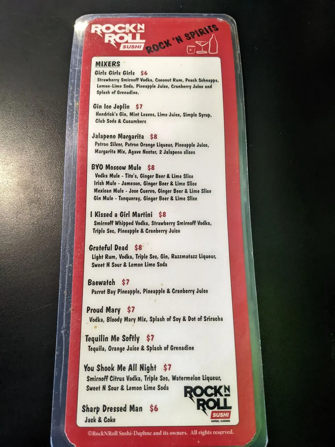 Menu 5