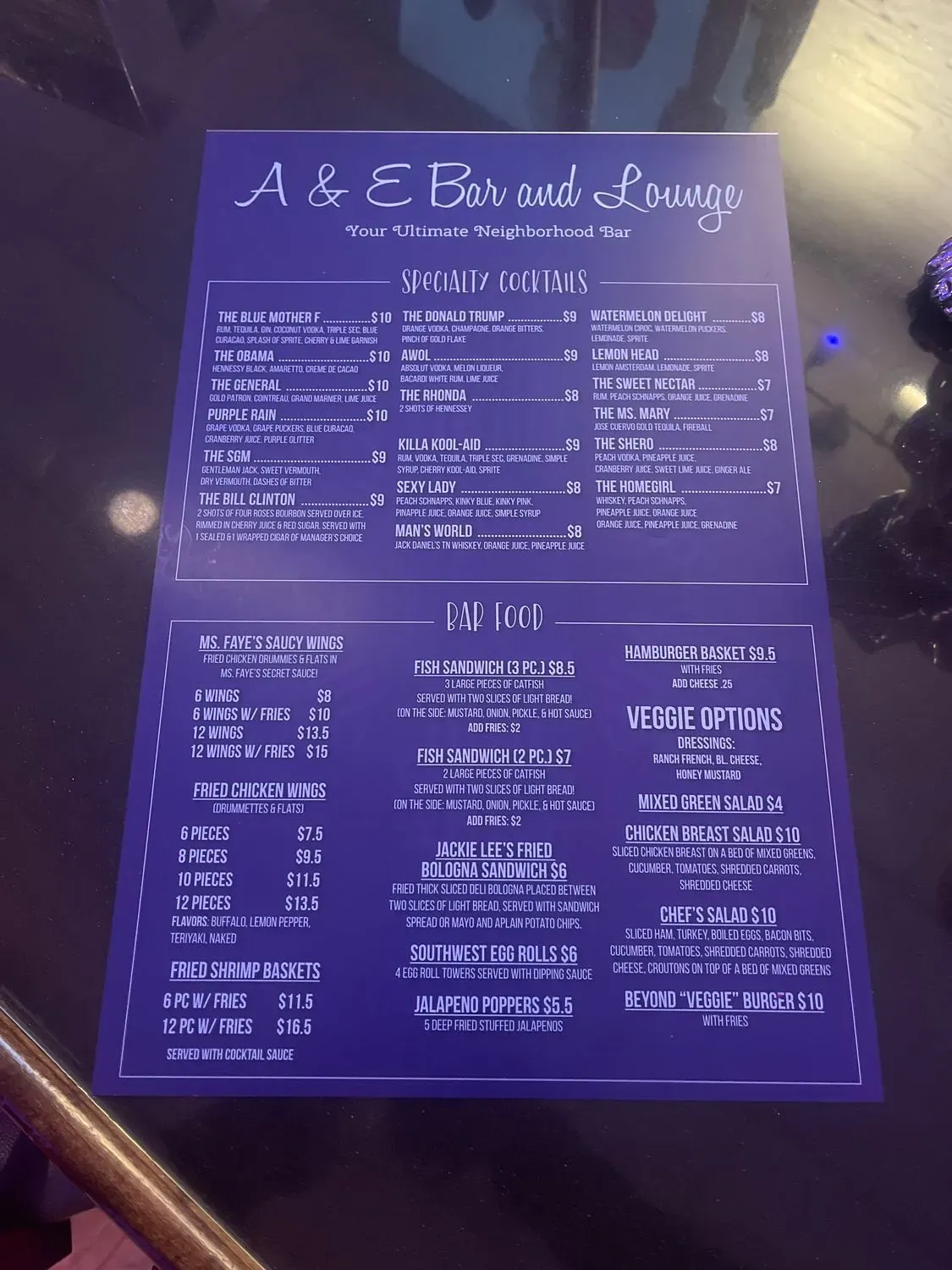 Menu 5