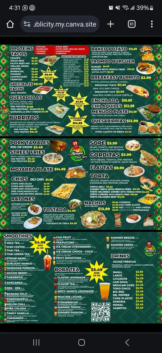 Menu 6