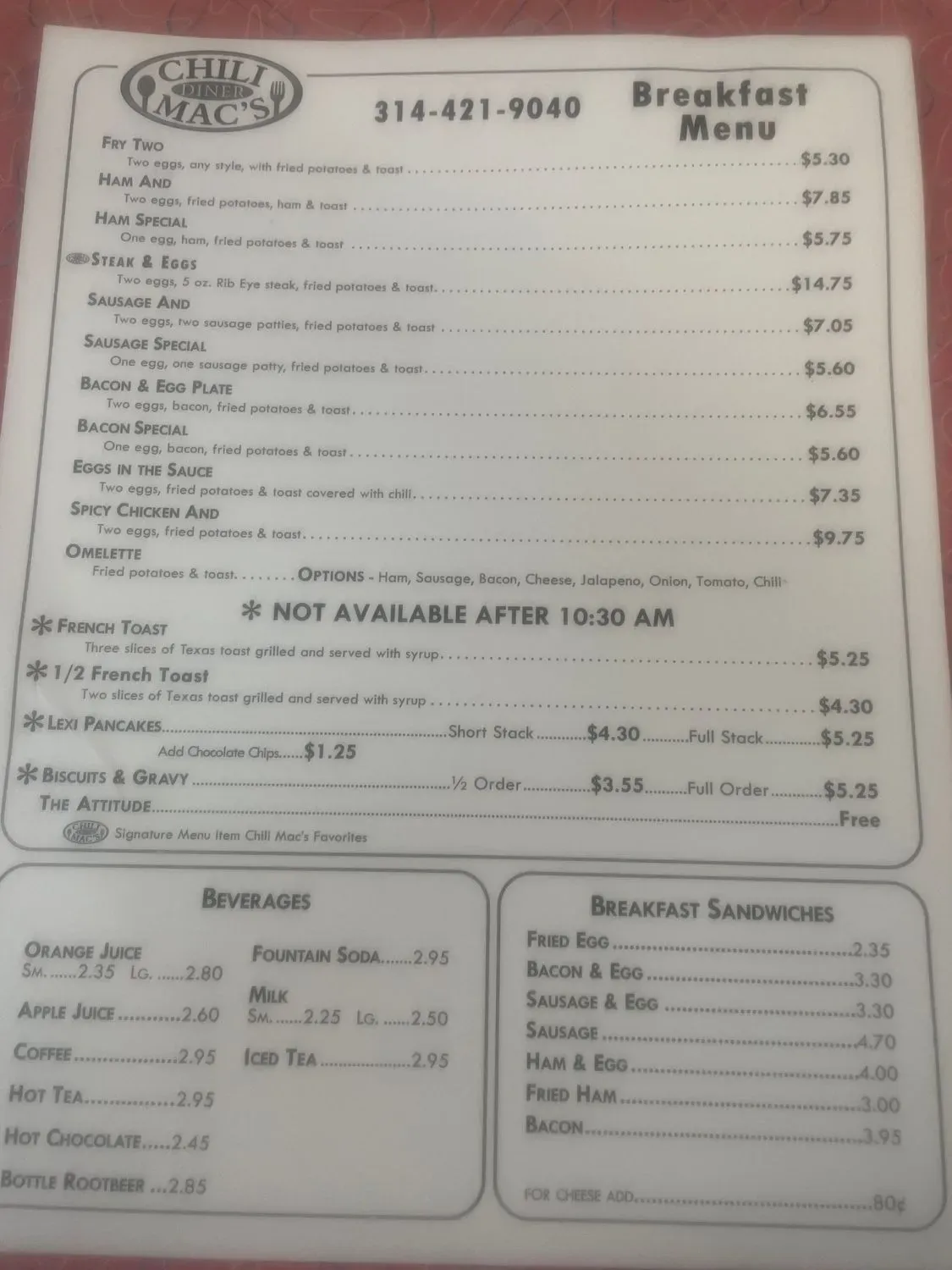 Menu 1