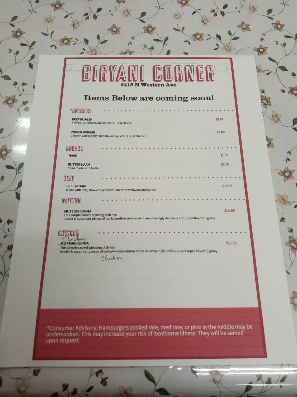 Menu 4