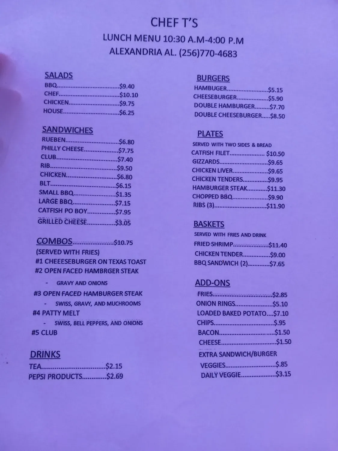 Menu 3