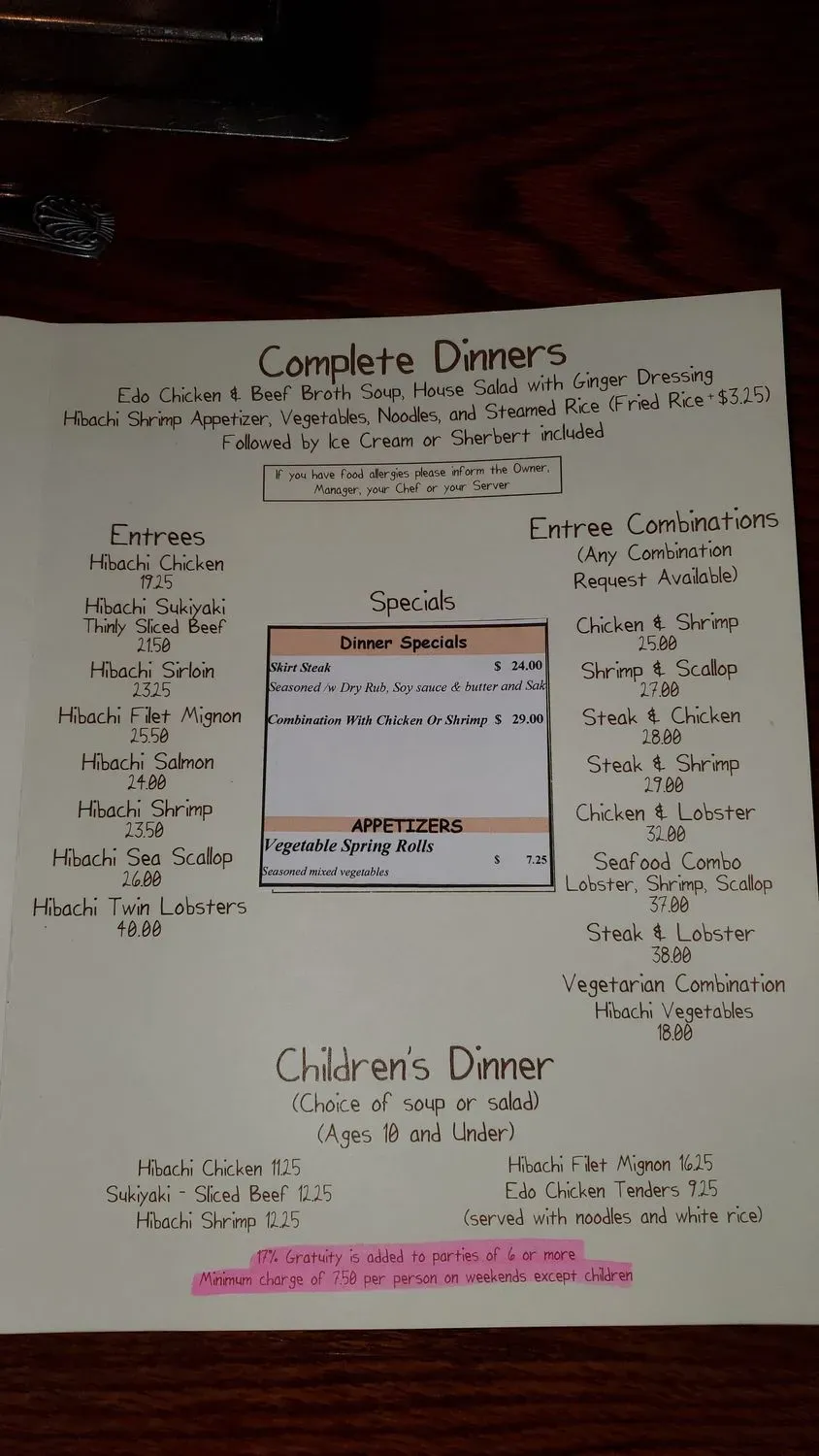 Menu 6