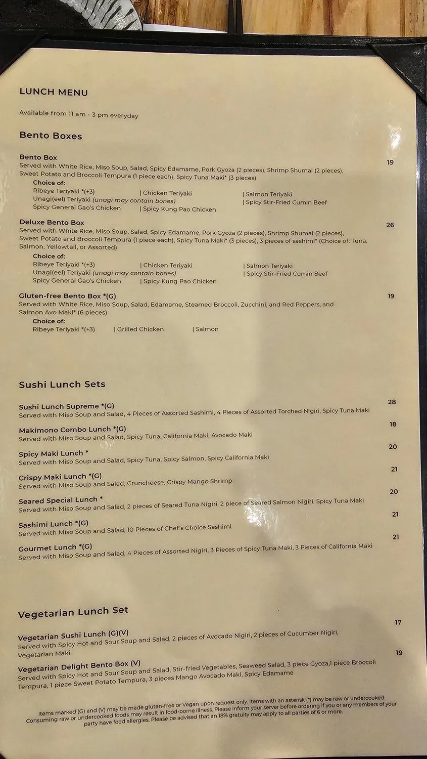 Menu 1